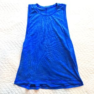 Lululemon blue muscle tank size 6